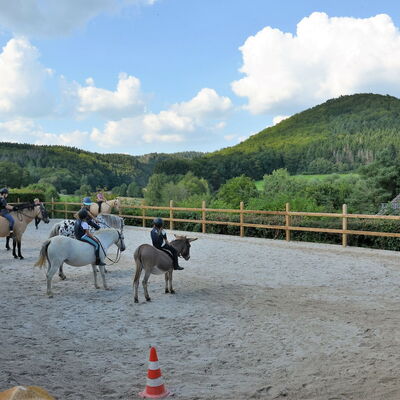 Reiten in der Abteilung auf unserem Panoramareitplatz